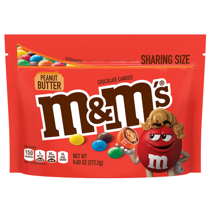 Kẹo M&M's Peanut Butter Chocolate Sharing Size, 272.2g