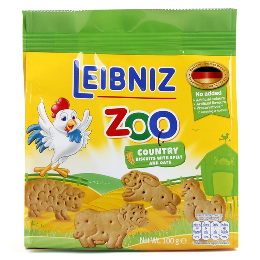 Bánh Zoo quy bơ lúa mì và yến mạch hình thú 100g