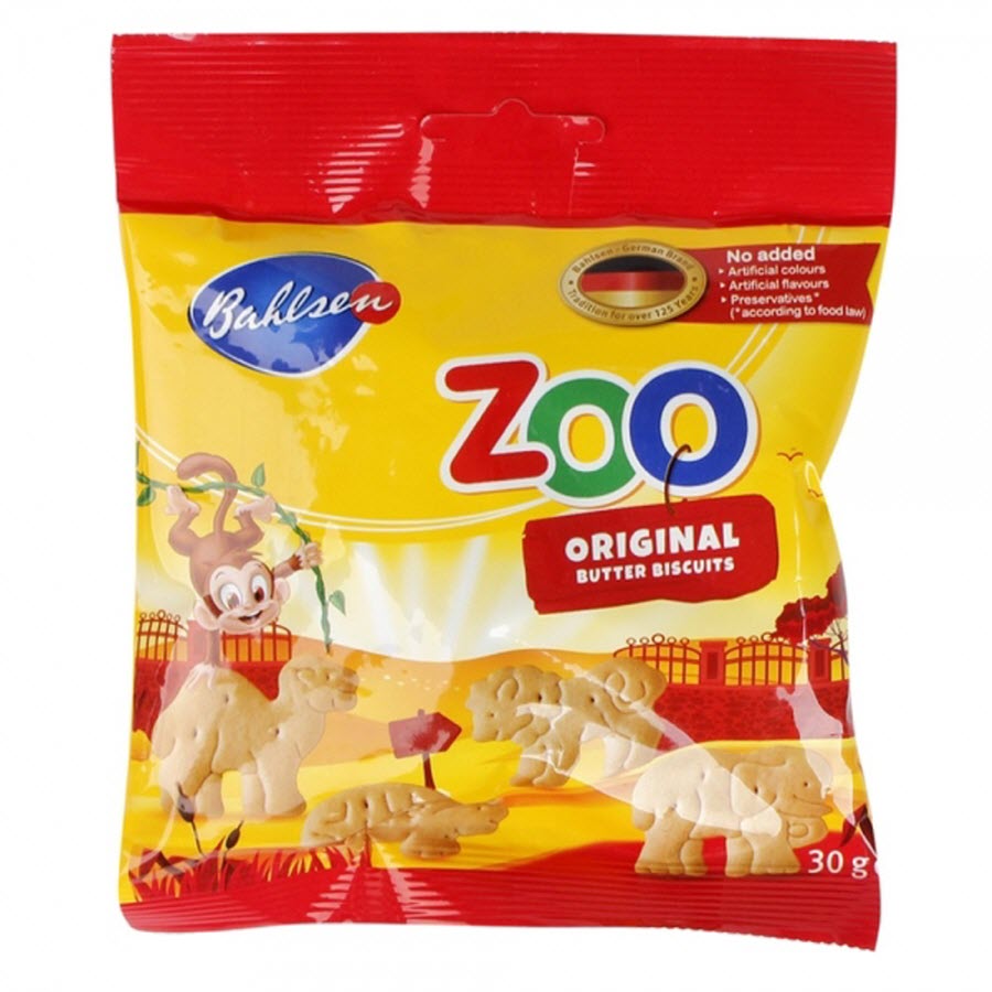 Bánh Zoo quy bơ hình thú 30g