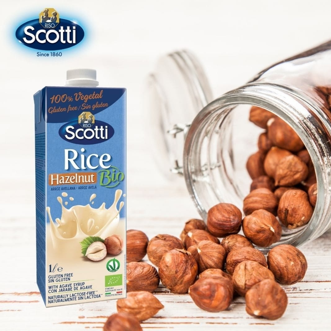 Sữa Gạo Hạt Phỉ Hữu Cơ Riso Scotti - ORGANIC Rice Hazelnut Drink - 1L