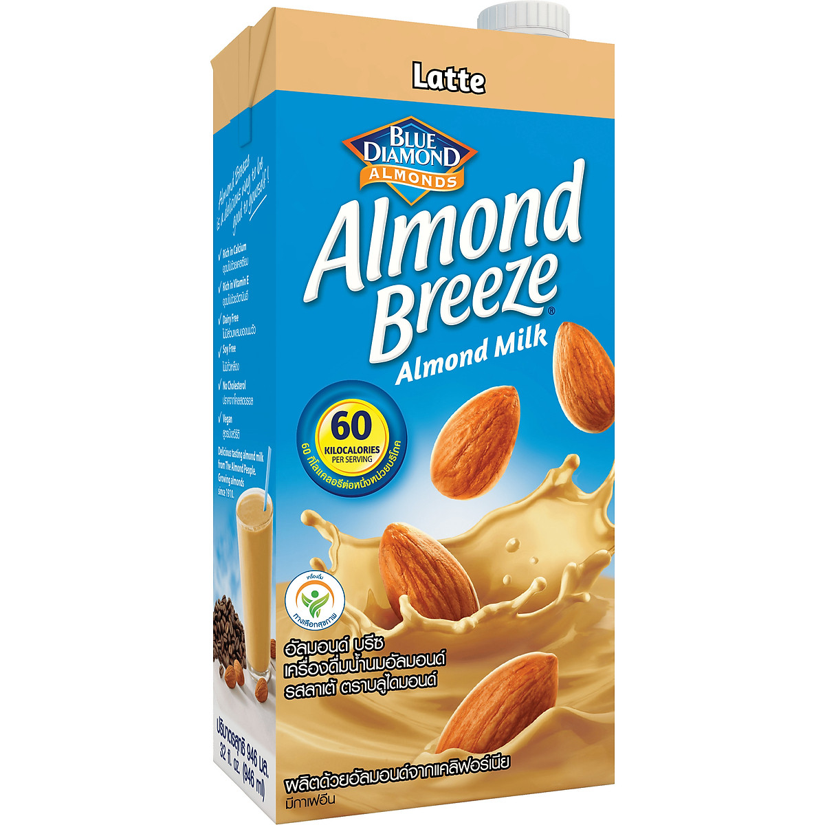Sữa hạt hạnh nhân Almond Breeze Latte hộp 946ml
