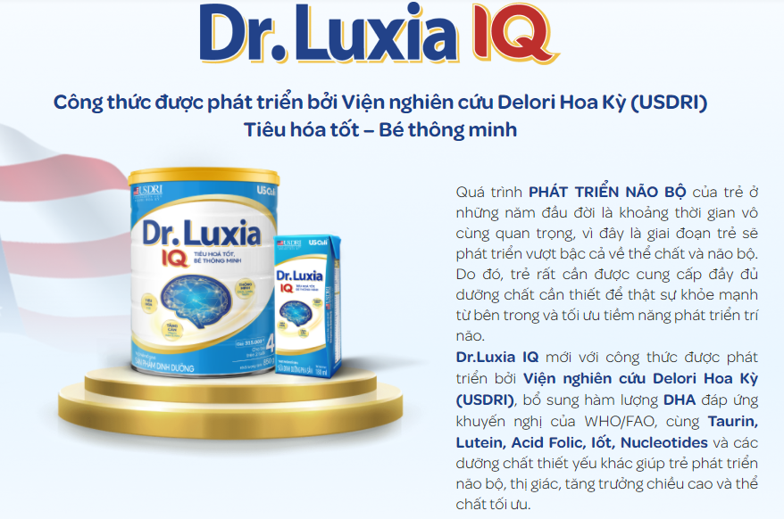 Sữa Dr.luxia IQ 1 850g
