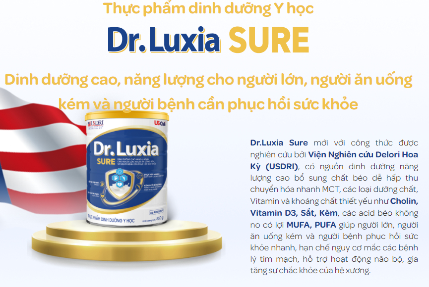 Sữa Dr.luxia Sure 850g