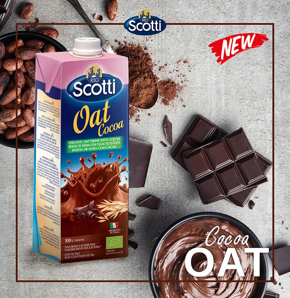 Sữa Yến Mạch Cocoa Riso Scotti - Oat Cocoa Drink - 1L