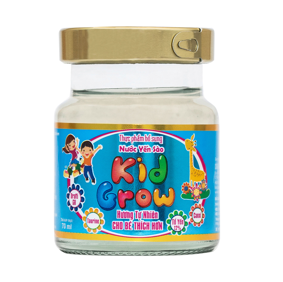 Thực phẩm bổ sung Nước Yến Sào KidGrow Hương Tự Nhiên - Lọ 70 ml