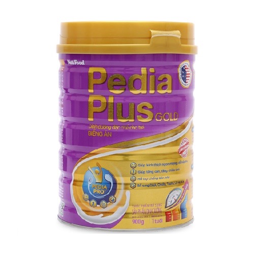 Sữa Nuti Pedia Plus Gold 900g