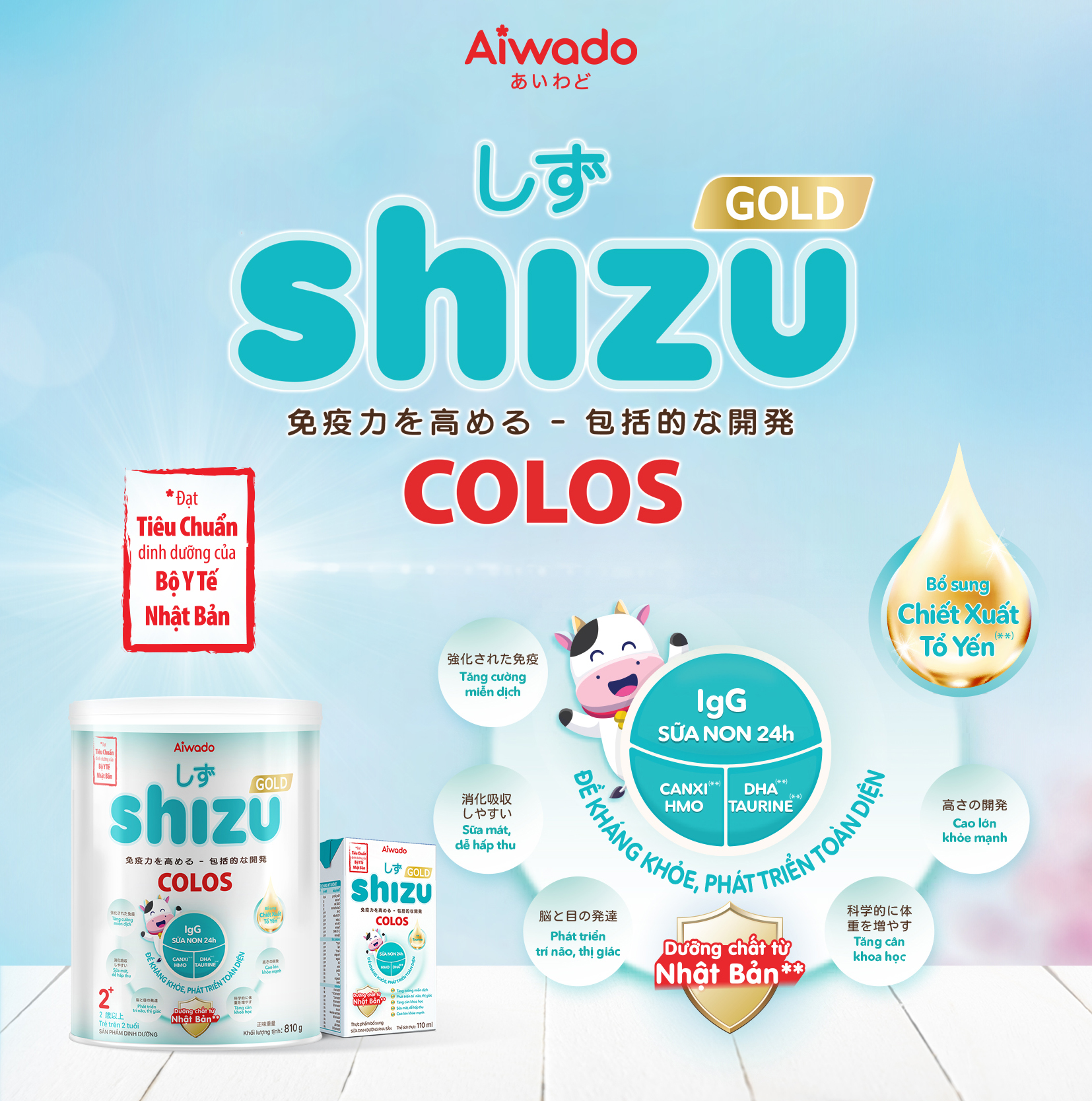 CTKM Sữa Shizu “ Đạt Tiêu chuẩn dinh dưỡng của Bộ Y Tế Nhật Bản ” 3