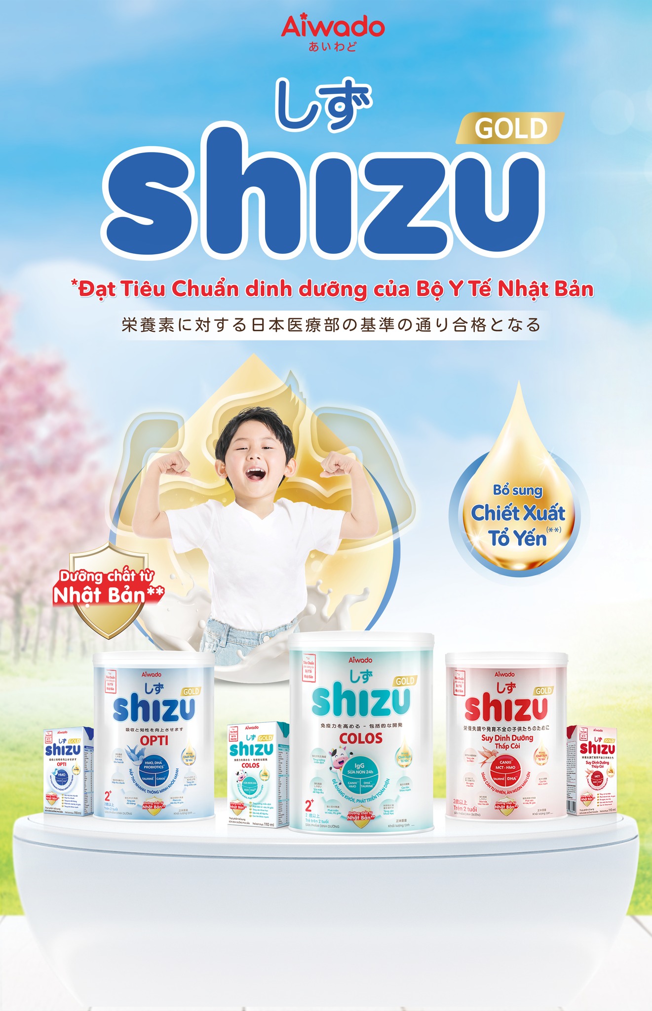 CTKM Sữa Shizu “ Đạt Tiêu chuẩn dinh dưỡng của Bộ Y Tế Nhật Bản ” 1