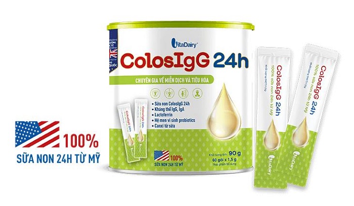 Sữa non ColosIgG 24h Hộp 90g nhập khẩu 100% từ Mỹ