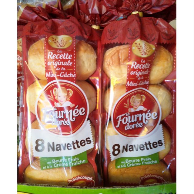 Bánh Mì La Fournée Dorée  Navettes Cream (8 Cái) 400g