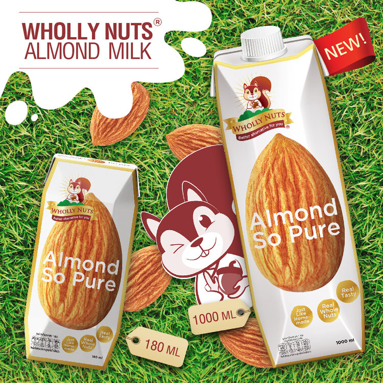 Sữa hạt Hạnh nhân Thuần khiết Wholly Nuts 137 Degrees 1L