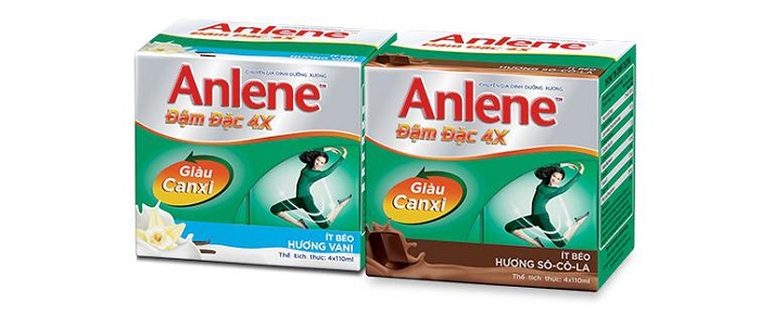 Các loại Sữa Anlene UHT đậm đặc