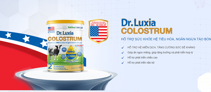 Sữa Dr.Luxia Coslostrum 2+ (Trên 2 Tuổi) Lon 800g Hỗ trợ tăng cường sức đề kháng