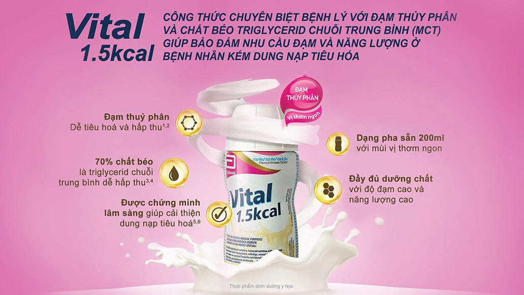 Đặc điểm nổi bật Sữa Vital 1,5 kcal 