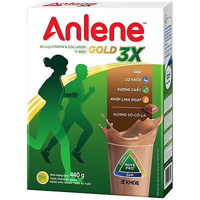 Sữa bột Anlene Gold Movepro Hộp 440g chocolate