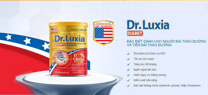 Sữa Dr.Luxia Diabet  cho người đái tháo đường và tiền đái tháo đường
