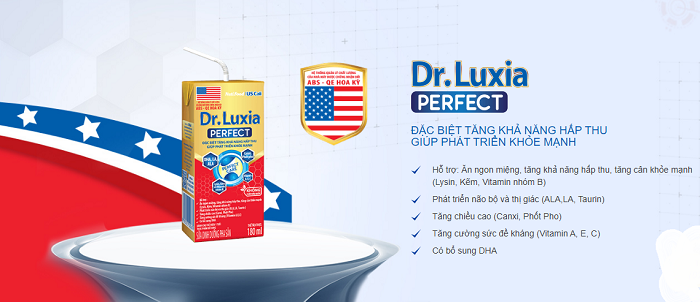  Sữa dinh dưỡng pha sẵn Dr. Luxia Perfect - Tăng khả năng hấp thụ giúp phát triễn khỏe mạnh 