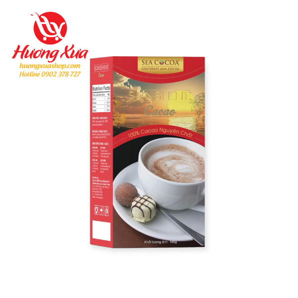 Bột Cacao Sea Cocoa Sunshine hộp giấy 150g