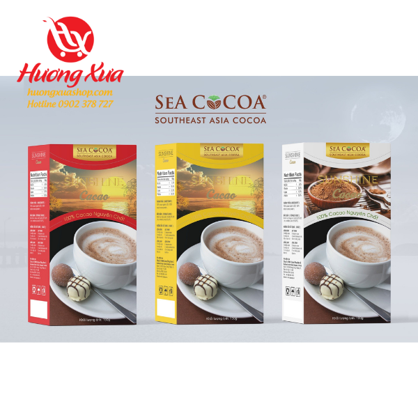 Bột Cacao Sea Cocoa Sunshine hộp giấy 150g