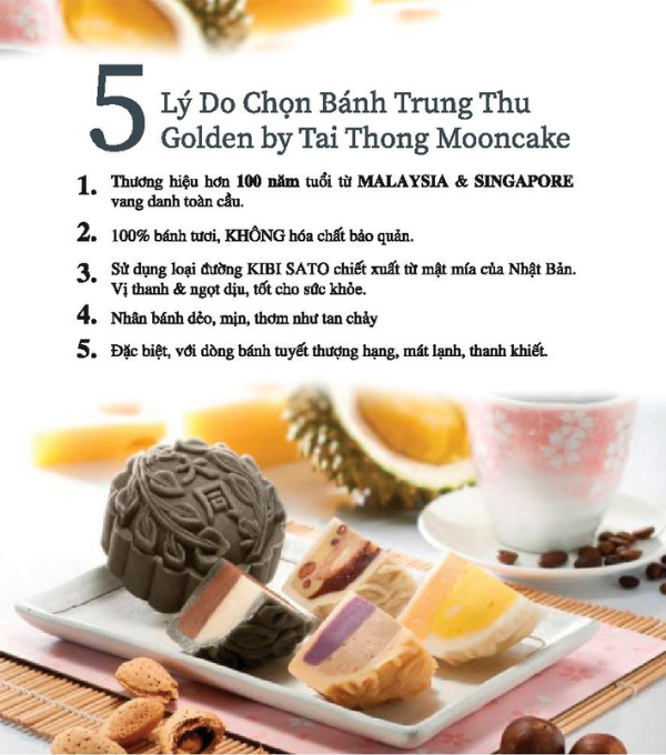 Các lý do chọn bánh Trung thu của Tai Thong 