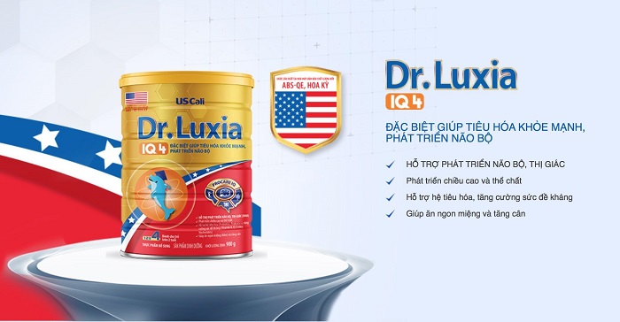 Sữa Dr.Luxia IQ 4 giúp tiêu hóa khỏe mạnh , phát triễn não bộ