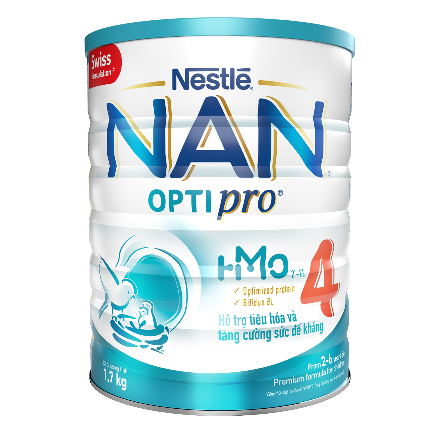 Sữa bột Nestle Nan Optipro HMO số 4 1.7kg