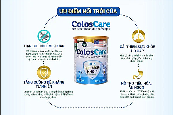 Sữa Nutricare Coloscare 1+ 900g (1-10 tuổi)