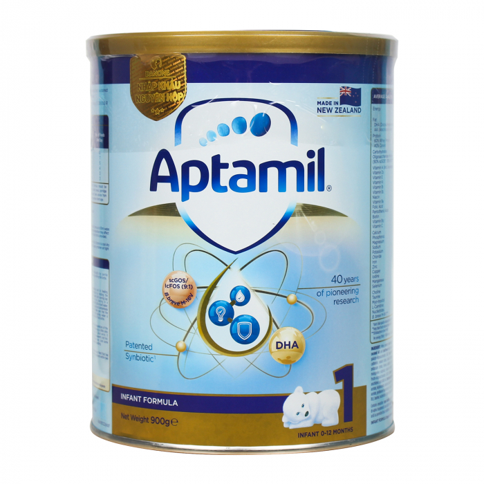  Sữa Aptamil NewZealand số 1 900g dành cho bé từ 0-12 tháng tuổi