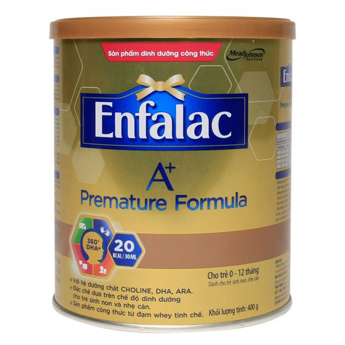 Sữa Enfalac A+ Premature cho trẻ sinh non 