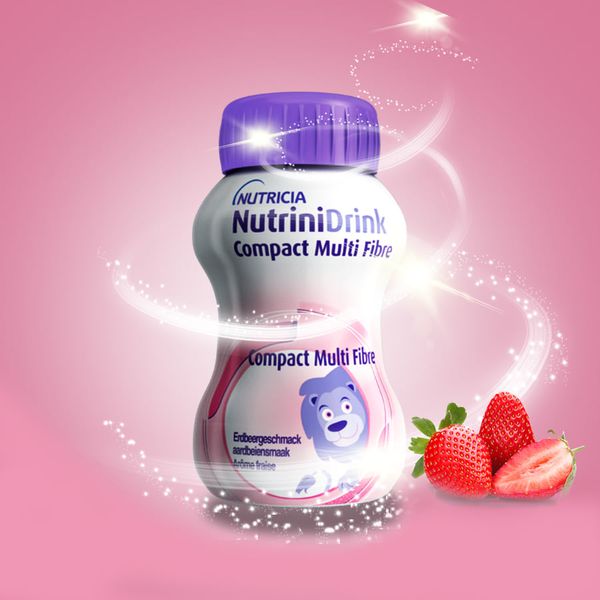 Sữa Nutrinidrink Compact MF với hương vị dâu 