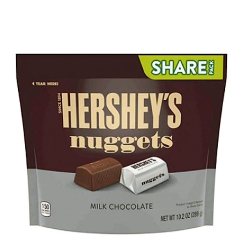 Socola sữa Hershey Mỹ Hershey’s Nuggets Milk Chocolate 289g