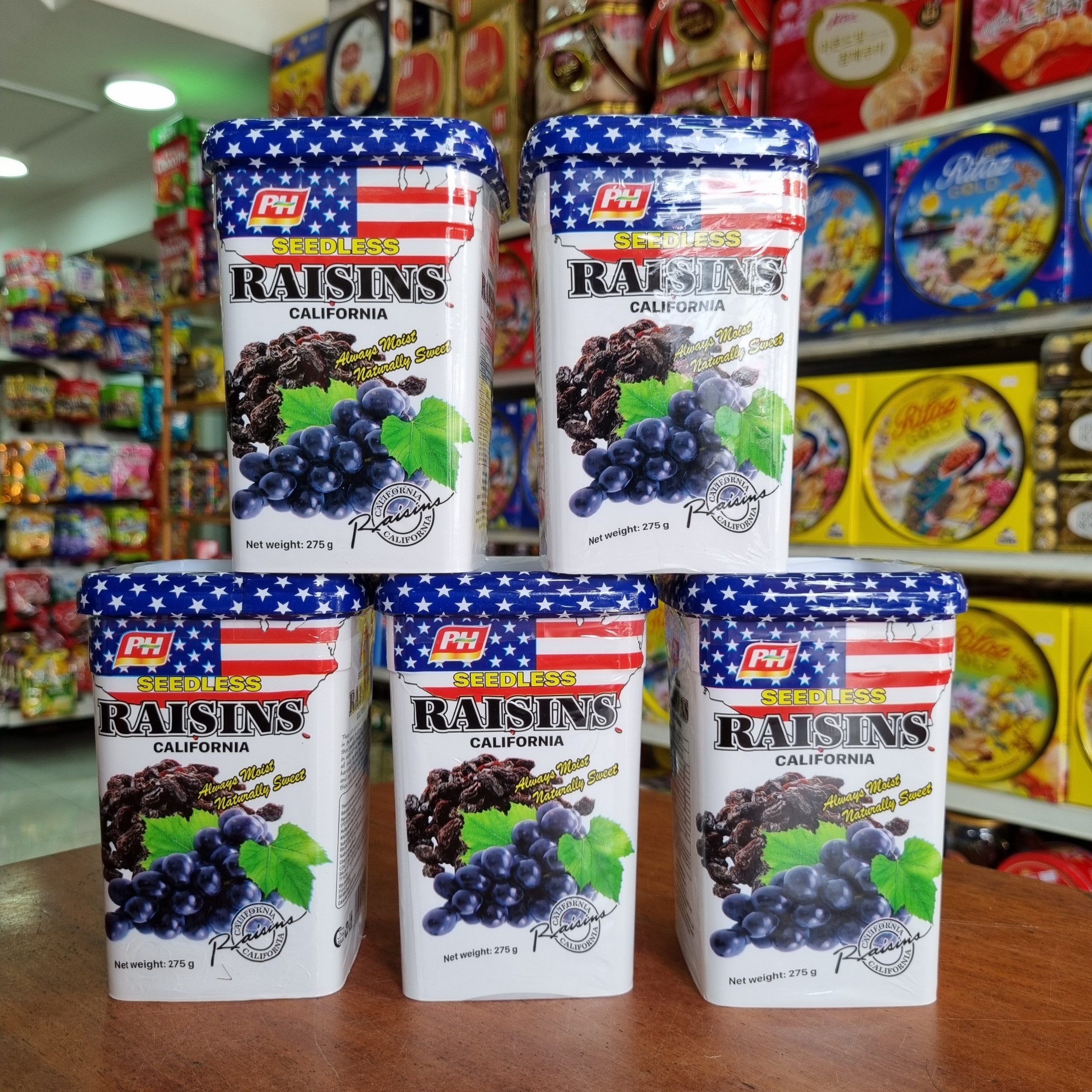 Nho khô đen Raisins Mỹ 275g Hủ nhựa Lá cờ (1)