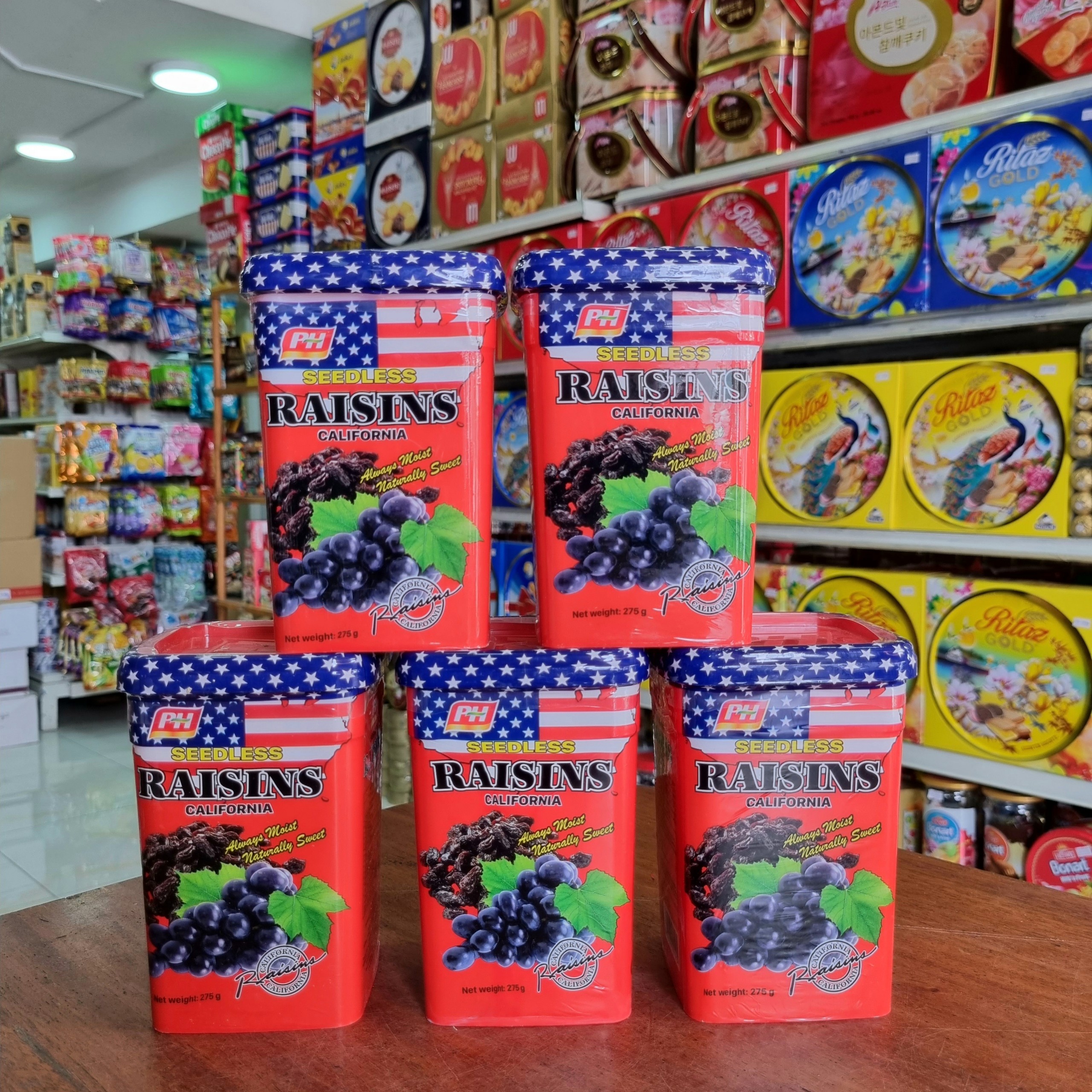 Nho khô đen Raisins Mỹ 275g Hủ nhựa Lá cờ (2)
